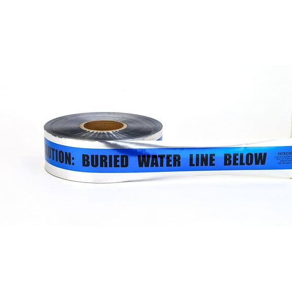 Mutual Industries "Buried Water Line" Underground Detectable Tape 3" x 333.33 yds. Blue