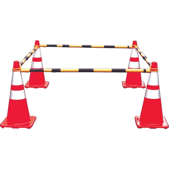 Mutual Industries Collapsible Reflective Traffic Cone Bar Yellow/Black (17727)