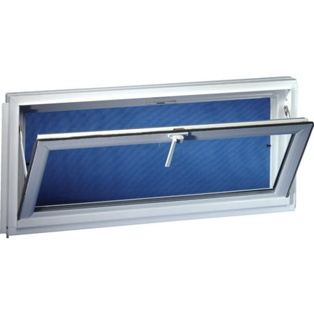 Mutual Industries Energy Efficient White Vinyl Basement Window, 31.75 x 22 Inches, White