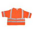 thumbnail image 1 of Mutual Industries Gann High Visibility Short Sleeve Safety Vest ANSI Class R3 Orange 3XL, 1 of 1
