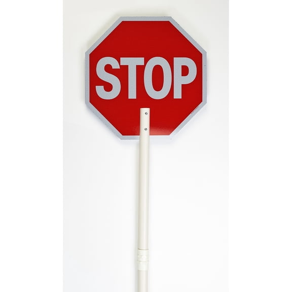Mutual Industries High Intensity Reflective Stop/Slow Paddle 24" 14655-3-36