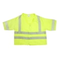 thumbnail image 1 of Mutual Industries High Visibility Short Sleeve Safety Vest ANSI Class R3 Lime 3XL (80061-0-106), 1 of 1