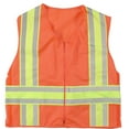 thumbnail image 1 of Mutual Industries MiViz High Visibility Sleeveless Safety Vest ANSI Class R2 Orange 3XL (16334-45-6), 1 of 1