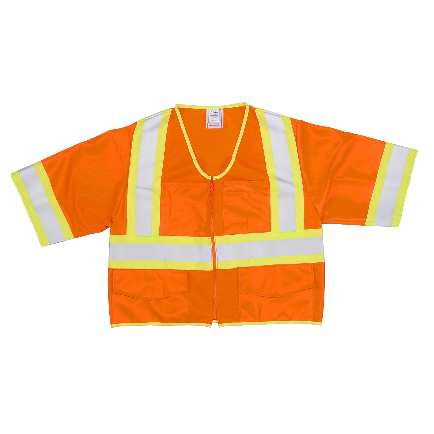 Mutual Industries MiViz High Visibility Sleeveless Safety Vest ANSI ...