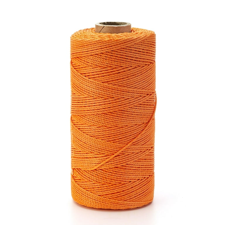Mutual Industries Nylon Mason Twine, 1/2 lb. Braided, 18 x 500 ft., Glo Orange (Pack of 6)