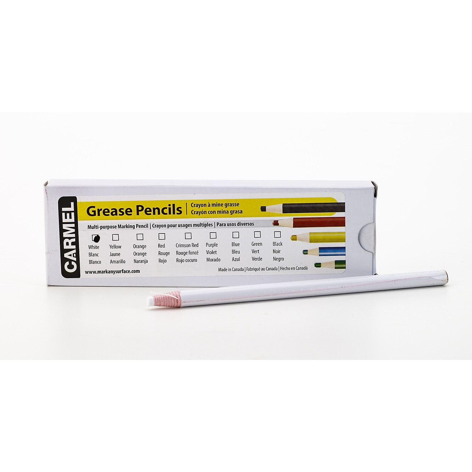 Mutual Industries Pencil China Marker White 82210