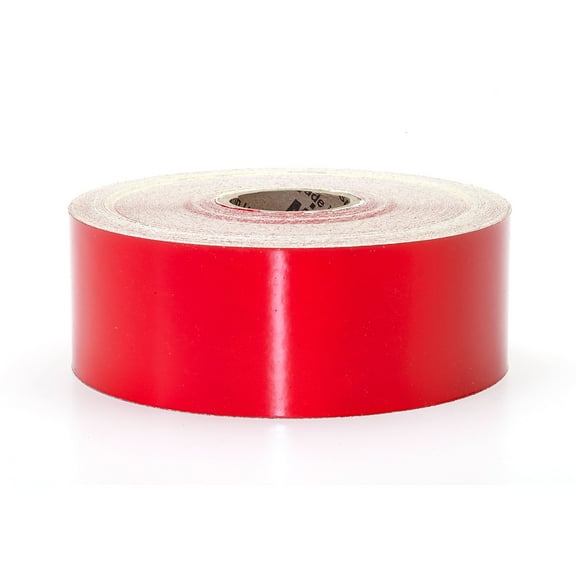 Mutual Industries Pressure Sensitive Retro Reflective Tape 2" x 50 yds. Red (17786-79-2000)