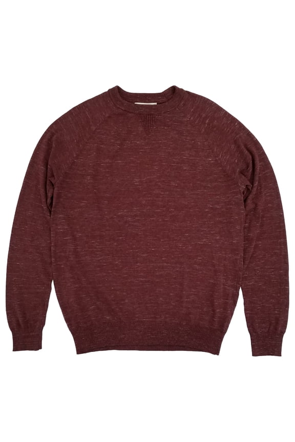 Mens Big & Tall Burgundy Heather Lightweight Pullover Sweater LT