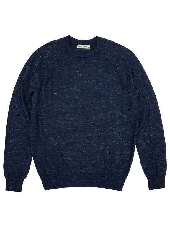 Mens Big & Tall Navy Blue Heather Lightweight Pullover Sweater 2XL