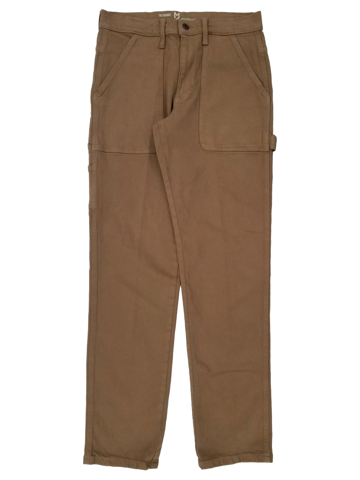 【JEMUT】男女兼用★24AW Vain Fatigue Carpenter Banding Pants Mutual Weave Mens Brown Straight Leg Utility Jeans Carpenter
