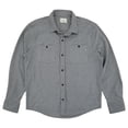 thumbnail image 1 of Mutual Weave Mens Gray Heather Long Sleeve Button-Down Shirt Large, 1 of 1