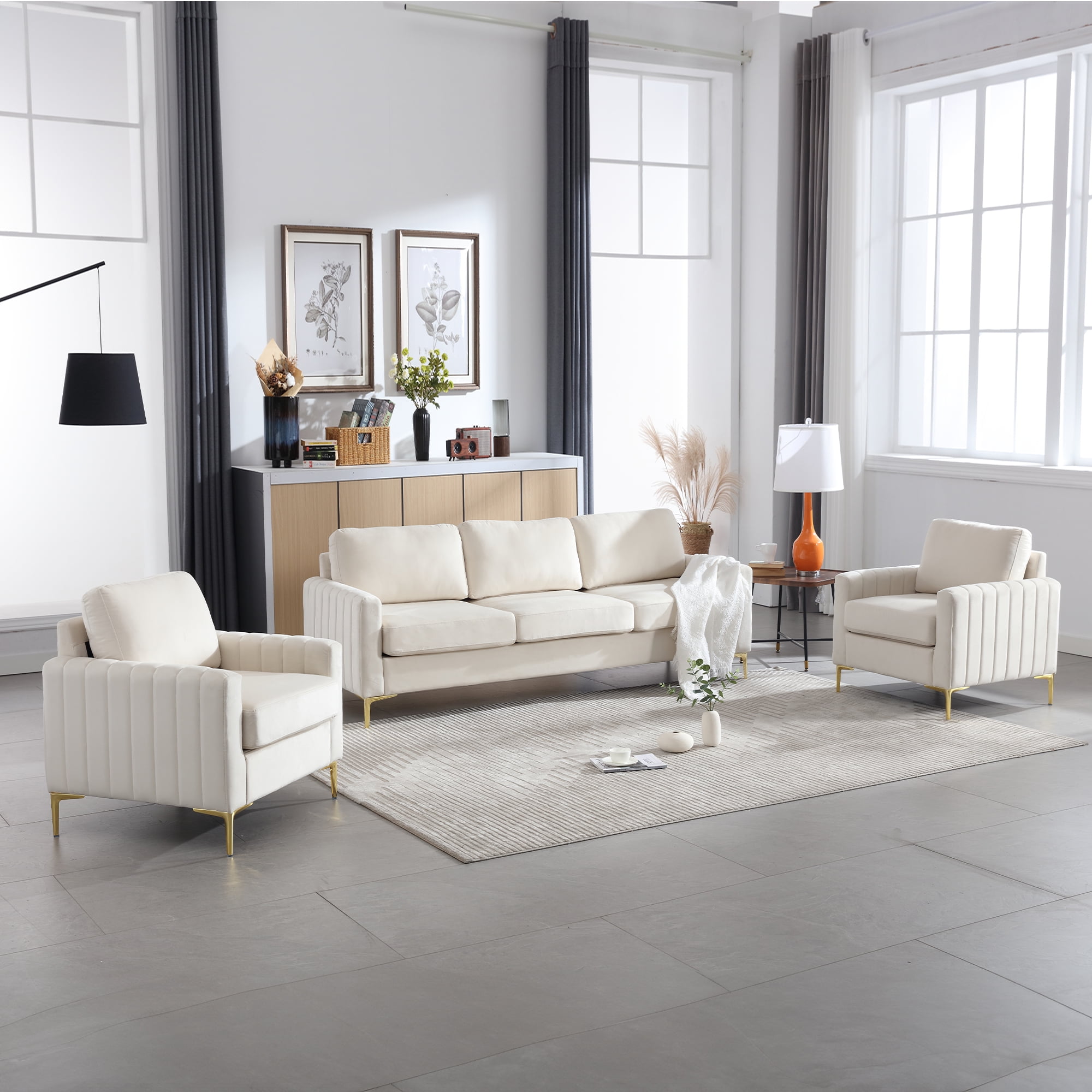 Two 3 seater sofas discount