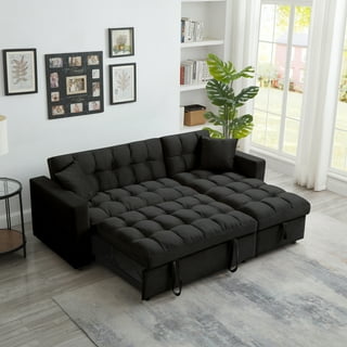 Gray tufted sectional deals