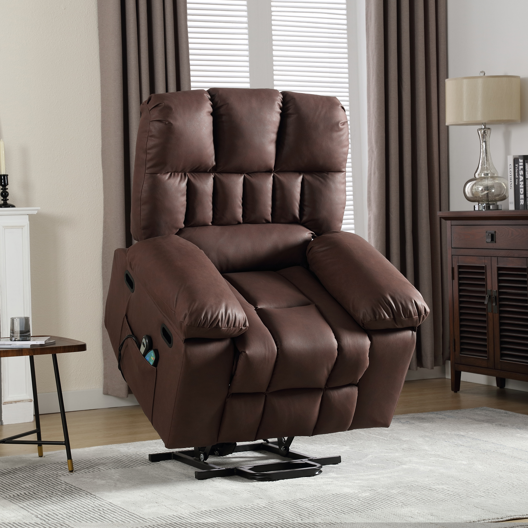 Muumblus Oversize Power Lift Recliner Chair Recliners for Elderly, Heat