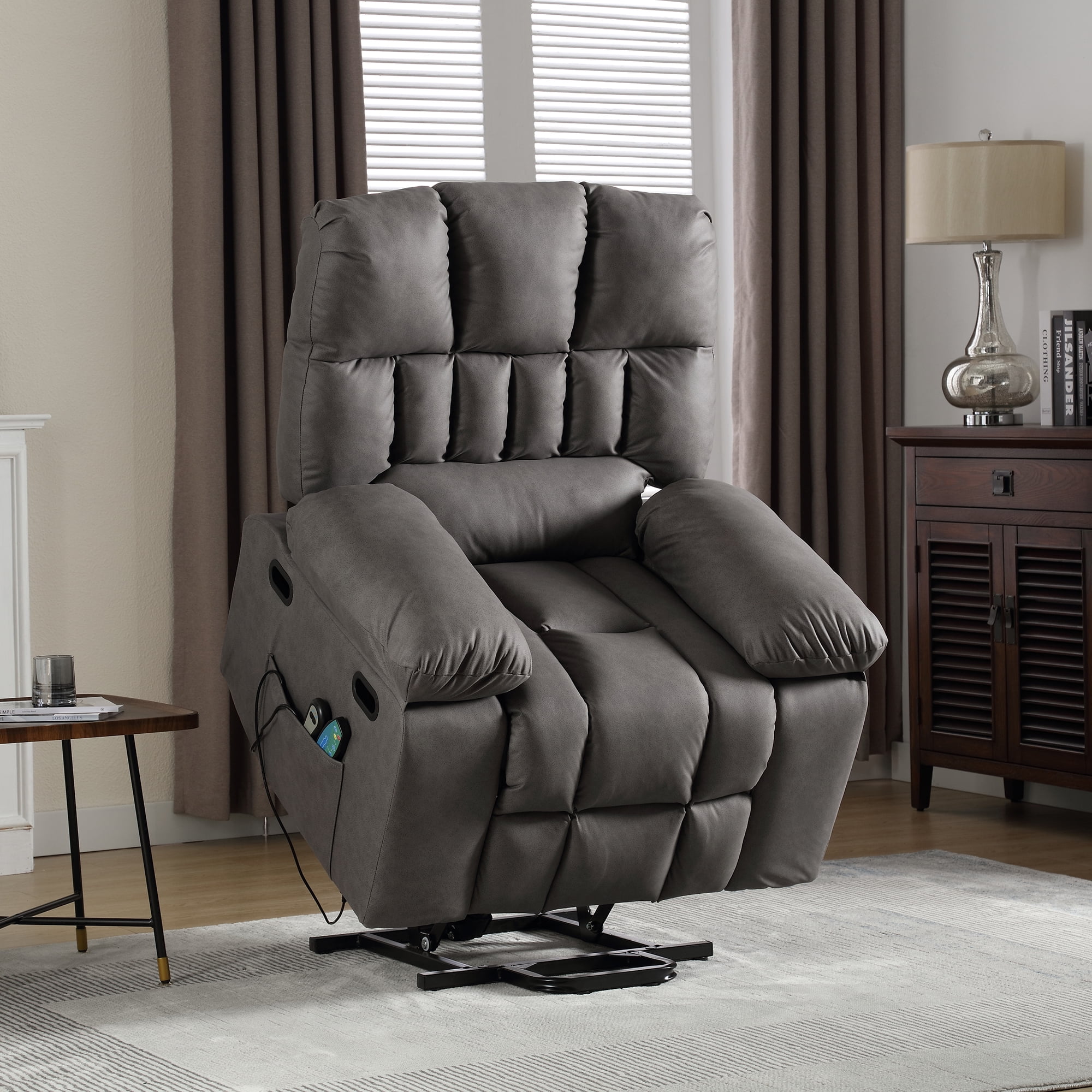 Muumblus Oversize Power Lift Recliner Chair Recliners for Elderly, Heat