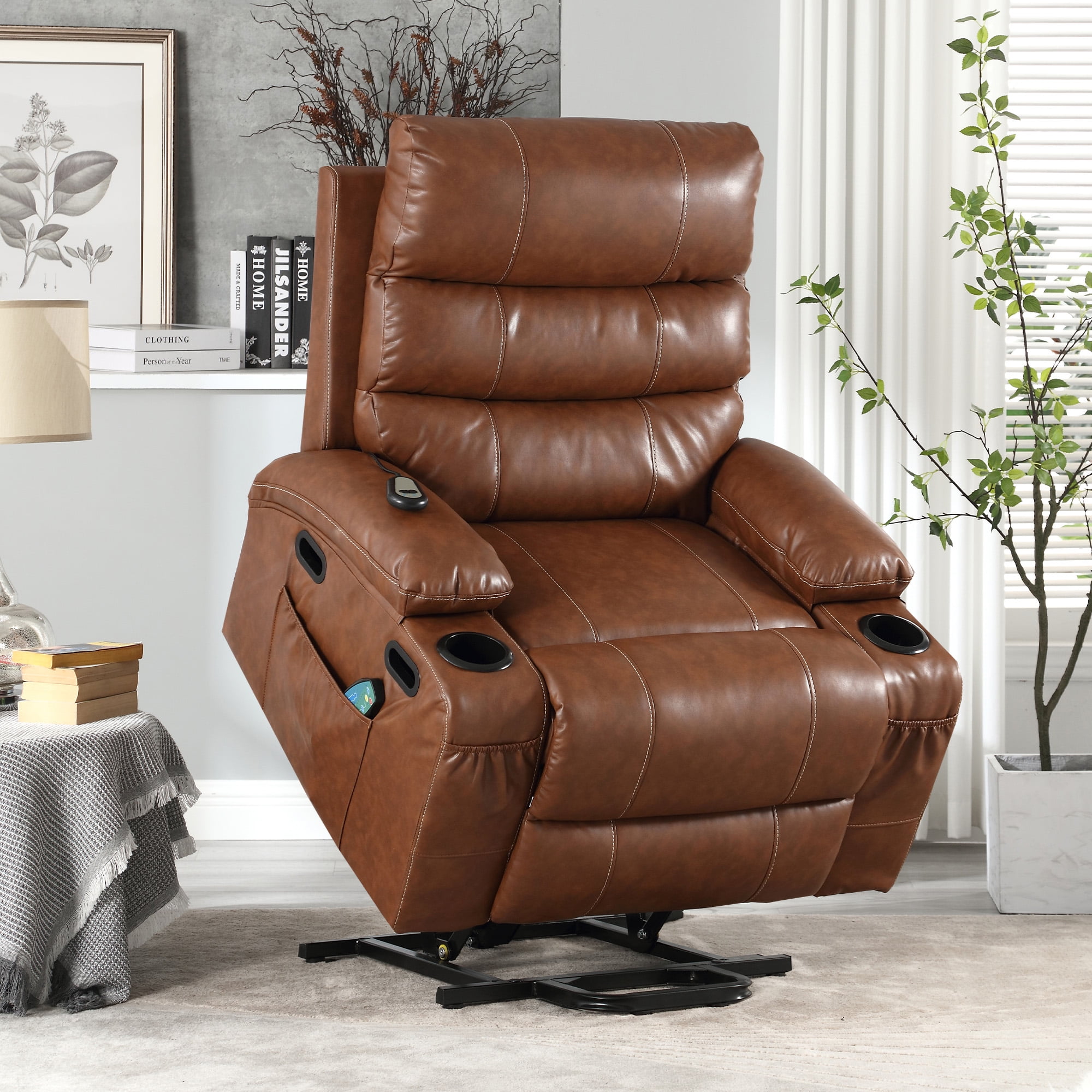 Muumblus Power Lift Recliner Chair with Heat and Massage Electric lift ...