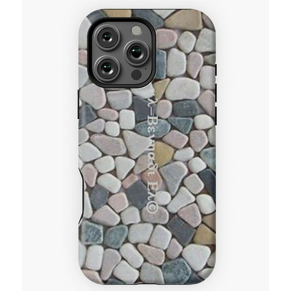 Muur Empire Pebbles Mosaic Phone Case for iPhone 16 15 14 13 12 11 Pro Max