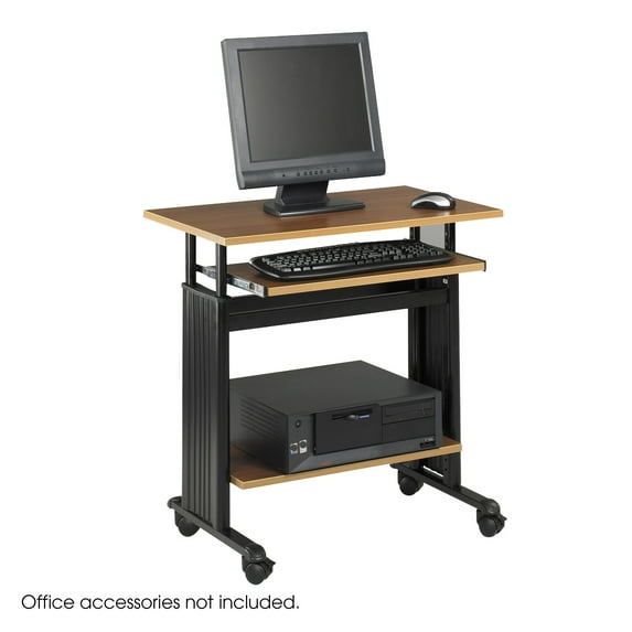 Muv™ 28" Adjustable Height Desk, Medium Oak