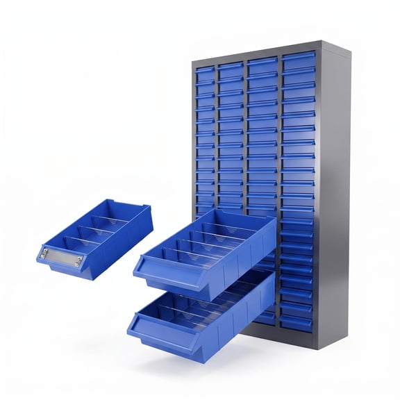 Muweixin 100 Drawer Parts Bins, Screw Organizer Bolt Bin Parts Storage, With Removable Dividers Label Slots, Easy To Clean for Workshop Home Office
