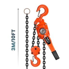 Muweixin 13200lbs Lever Hoist, 3M Heavy Duty Hand Chain Hoist, G80 Grade Steel Chain, Anti-Jam Auto Chain Guide, Lifting Tool for Garage Workshop Auto Repair