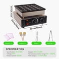 thumbnail image 1 of Muweixin 25PCS Non-stick Mini Pancake Baker, 110V 900W Electric Pancake Machine with Stainless Steel Body, Adjustable Temp, for Breakfast Party Camping, 1 of 8