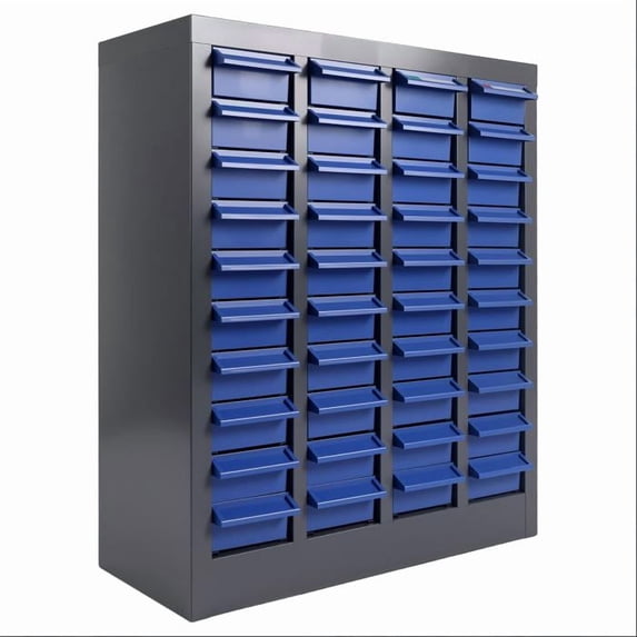 Muweixin 40 Drawer Parts Cabinet, Multi-grid Hardware Organizer with Label Slots, for Workshop Garage Small Items
