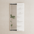 thumbnail image 1 of Muwuele Full Length Mirror, Pegboard with Shelf and Hooks, 64"L x 16"W, Wall Mounted Mirror with Multifunctional Design Panel, Entryway Mirrors for Living Room, Bedroom, White, 1 of 11