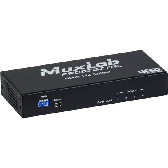 MuxLab 500426 1x4 4K HDMI Splitter w/2-Yr Warranty