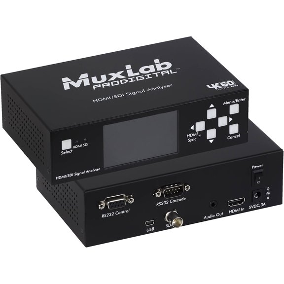 Muxlab 4K UHD HDMI 2.0/3G-SDI Signal Analyzer