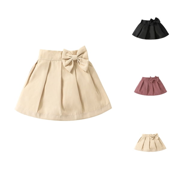 Muxikeji Clothes Girls Uniform Skirt,Girls School Uniform Skirts With Built-In Shorts & Pockets, Cotton Pleated Tennis Skorts for toddler Girl 12-18 Months