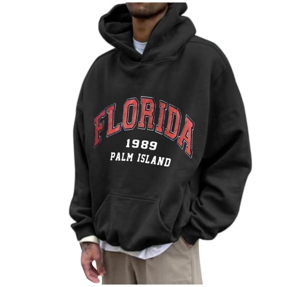 Muxikeji Clothes Men Hoodies Pullover,Mens 2026 Football Graphic Hoodie Sweatshirts Long Sleeve Loose Fit Pullover Baggy Comfy Shirt,Men Hoodied