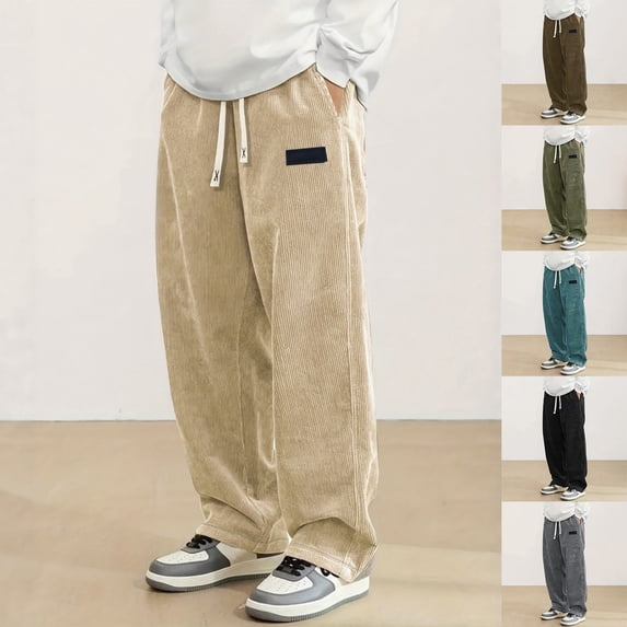 Muxikeji Clothes Men's Casual Pants Comfortable Loose Fit Trousers For Daily Wear And Outdoor Activities Durable Lightweight Breathable Fabric