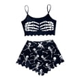 thumbnail image 1 of Muxikeji Clothes Womens Halloween Pajama Set,Women'S Hand Print Camisole Top and Shorts Loungewear Set, 1 of 5