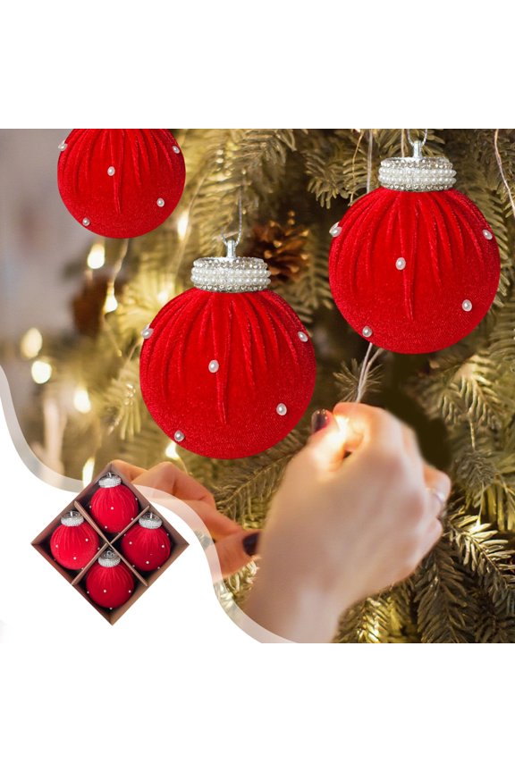 6-Pack 3.1in Antique Christmas Ball Set Christmas Decorations,PVC Lightweight Durable with Pre-installed Lanyard,for Holiday Christmas Tree Wreaths School office Family Party Gift Decor