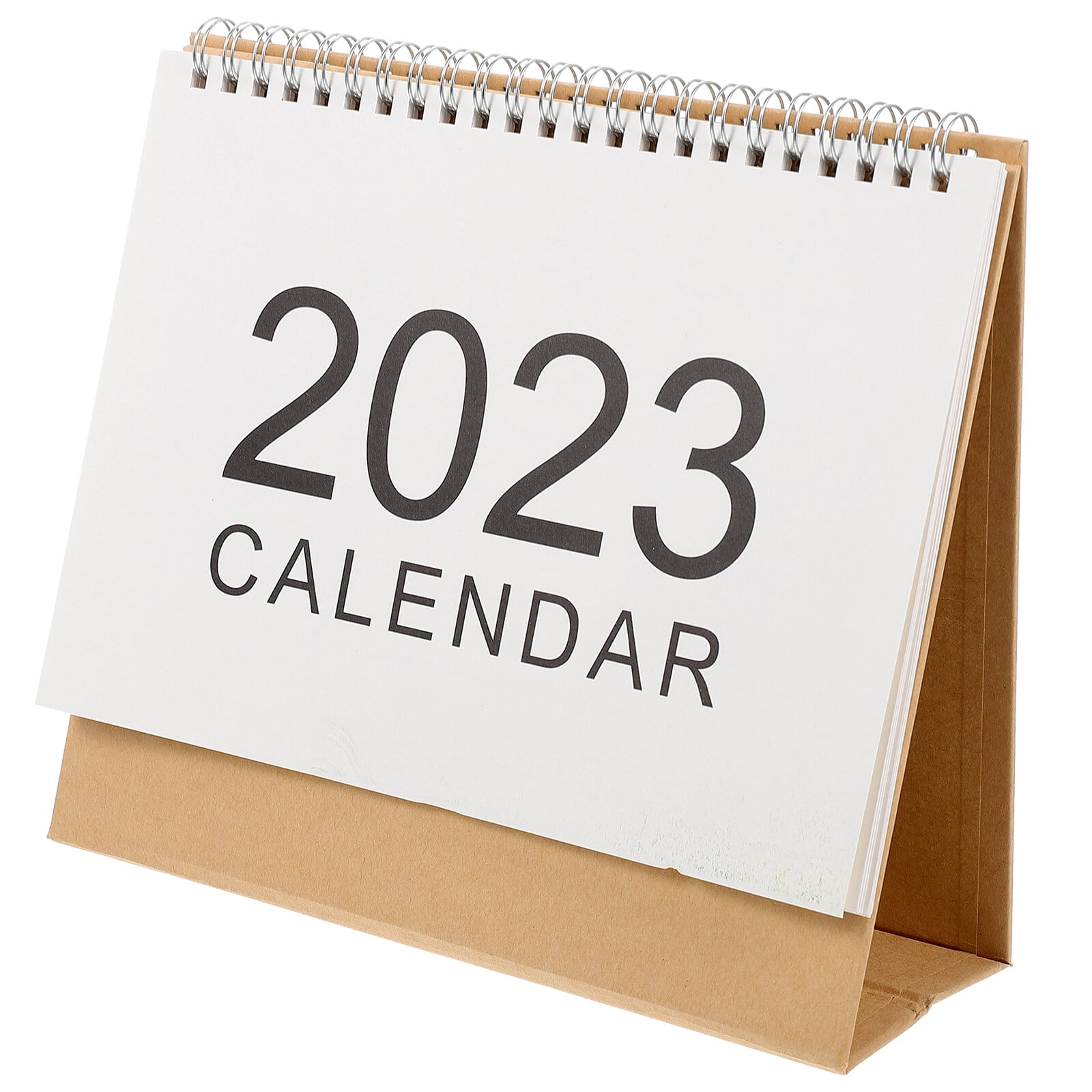 Muyin Style Calendar Coil Calendars Table Top Decor Freestanding