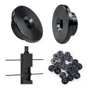 Muzata 20Pack Black 1/8" Level Wheel Protector Sleeve Cable Railing Kit ONLY for Level Metal Posts 1/8" Cable T316 Stainless Steel CR72, CP3
