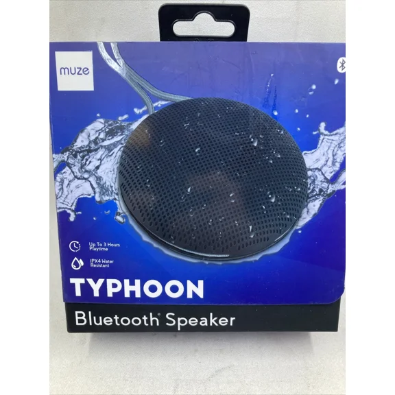 Muze Typhoon Bluetooth Speaker Usb Charging 3 Hour Playtime