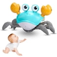 thumbnail image 1 of Muzhda Sensing Crawling Crab, Tummy Time Baby Toys, Interactive Walking Dancing Toy with Music Sounds & Lights, Newborn Infant Fun Birthday Gift Toddler Boy Girl, USB Charging Cable Included (Green), 1 of 10