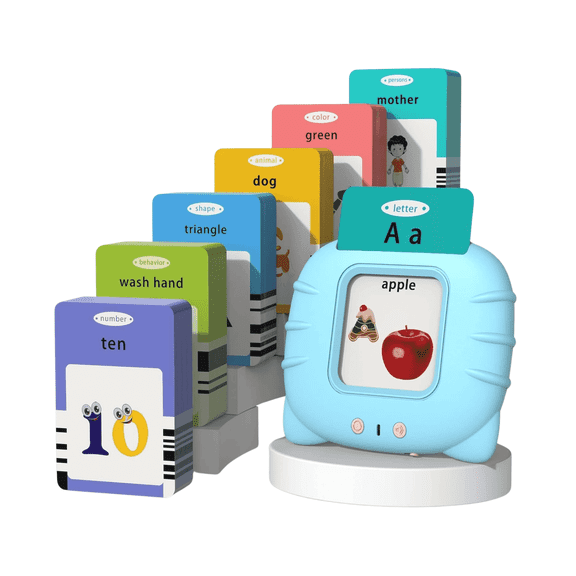 Muzhda Smart Talking Flash Cards for Early English Education, 224 Count, 1 Pack