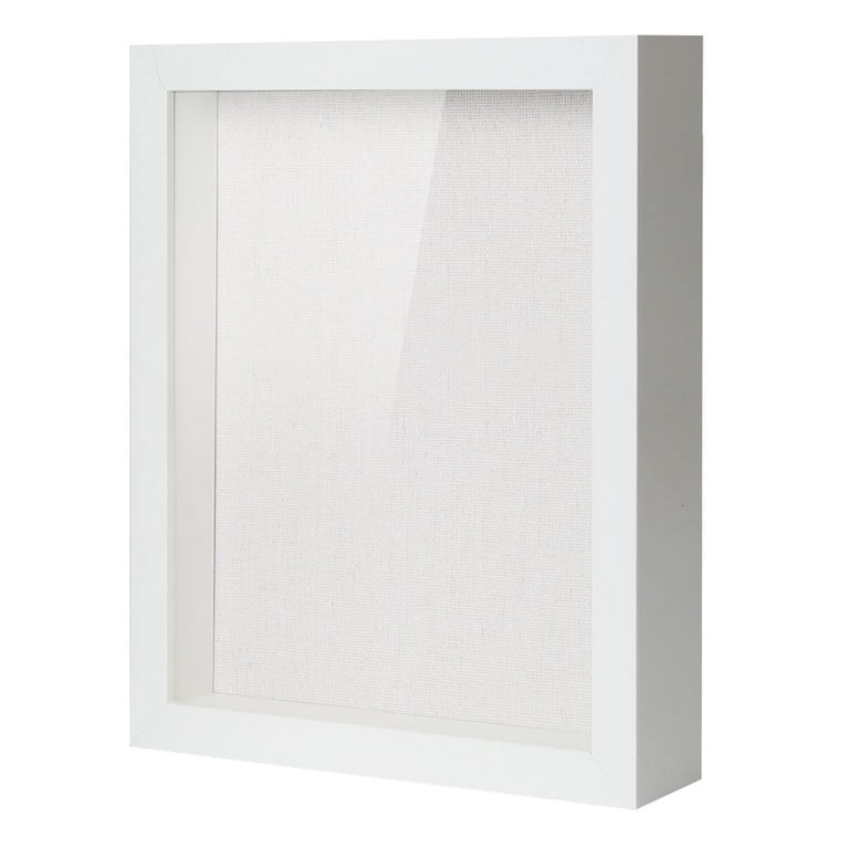 Marble & Mango Wood Shadow Box Photo Frame, White & Natural (Holds 4 –  Jones & Daughters