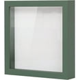 thumbnail image 1 of Muzilife 8x8 inch Wood Shadow Box Picture Frame Home Decor with Linen Board Deep Glass Display Case, Green, 1 of 8
