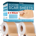 thumbnail image 1 of Muzooy 2 Rolls Silicone Scar Sheets, Medical Grade Silicone Scar Tape, Scar Removal Strips for Acne, Burn Scars C-Section, Keloid Surgery Scars Sheets, 1 of 6