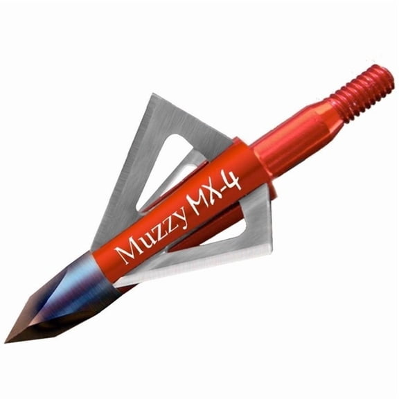 Muzzy 100 Grain 4-Blade Broadhead, 3pk