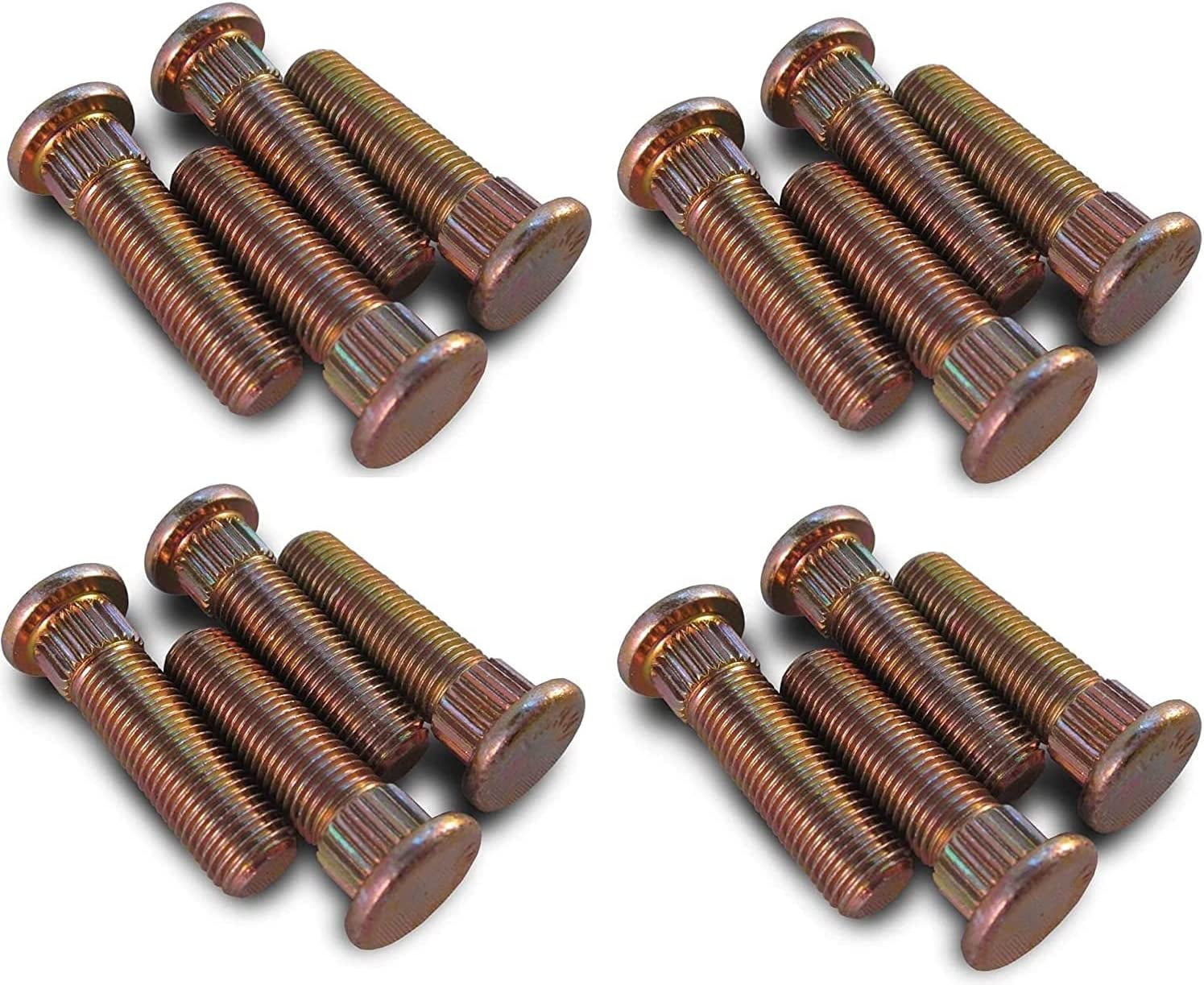 Lot De 16 Goujons De Roue Muzzys Pour Polaris - 3/8"-24 X 1.5" (filetage 0.95cm), Compatible Sportsman, RZR, Ranger