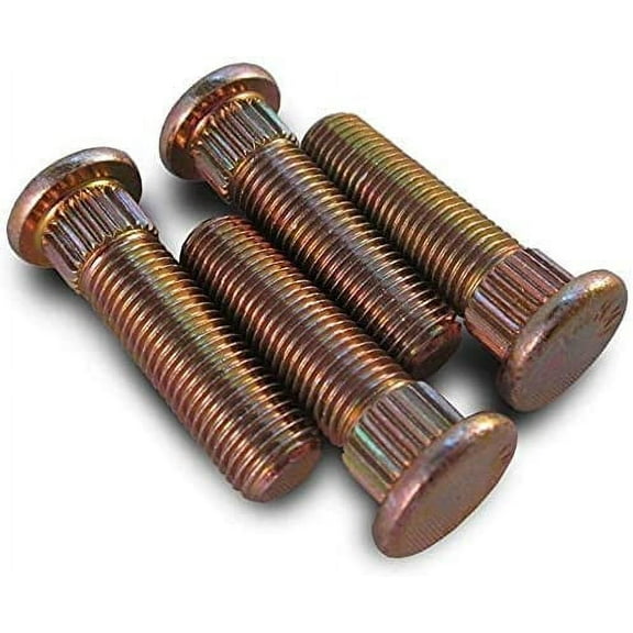 Muzzys (Set of FOUR) 7518378 Wheel Studs FITS: 2005-2022 Polaris Sportsman Scrambler Trail Boss Blazer Hawkeye Ranger RZR LSV ACE 330 400 450 499 500 570 700 800 900 48V EV 3/8"-24 Thread x 1.5" Long