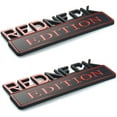 thumbnail image 1 of Muzzys (Set of Two) Redneck Edition Emblems, Black and Red, 7" Wide, Large, Decal Sticker Car Truck Badge USA America, 1 of 4