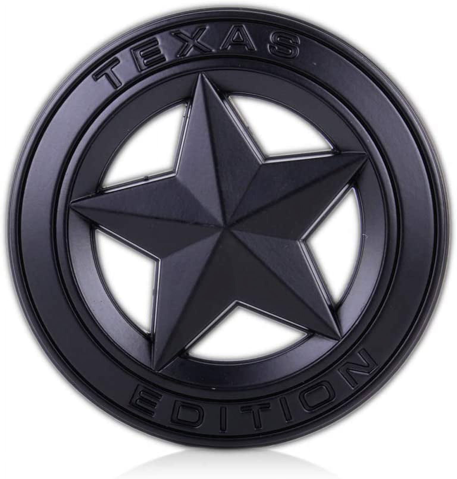 Muzzys Texas Edition Emblem Badge - 6.5x2 Inch Universal Stick-On Truck Decal