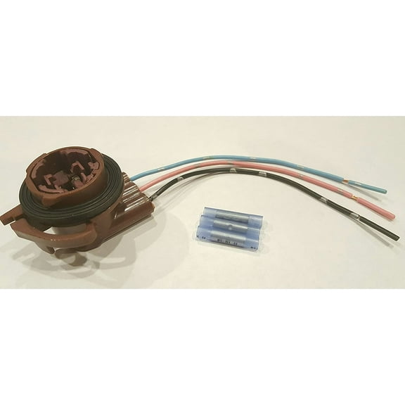 Muzzys Wire Harness Pigtail Light Socket Repair Kit, Replaces GM 15306147, ACDelco LS92, Dorman 645-626, LED/Standard, 3157/4157 Bulbs, Turn Signal, Brake, DRL, Daytime Running Lights, Backup, Reverse