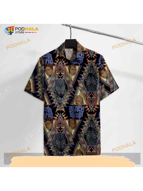 Mv Bp Mv B Panther Nakia Okoye Black Funny Hawaiian Shirt