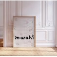 Mwah Poster, Hexagon Tile With Yellow Flowers Fancy Series, Pastel No ...